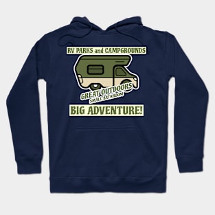 RV Parks, Great Outdoors, Small Bathroom, Big Adventure 0028 Hoodie